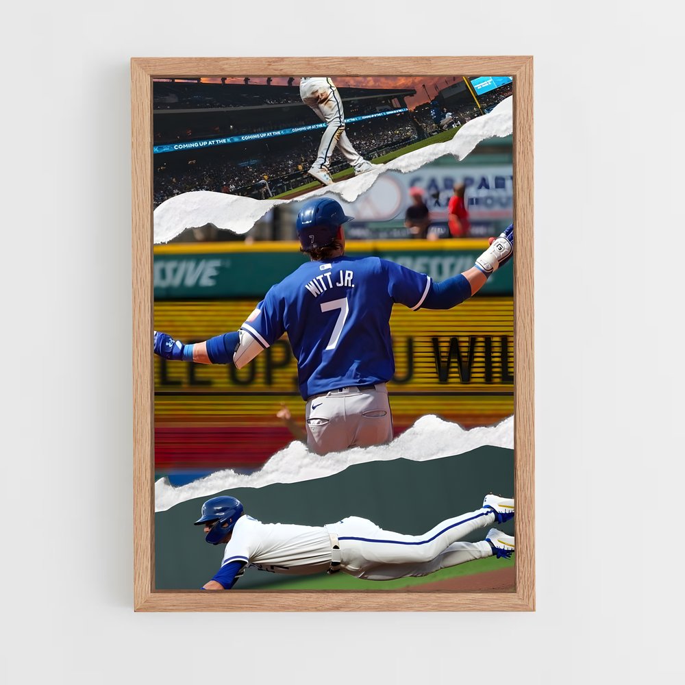Poster Glissade Vers la Victoire – affiche Baseball (vue 4)